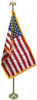 United States lobby flag fringed USA US American