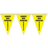 "Danger Men Working Above" String Pennants