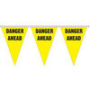"Danger Ahead" String Pennants