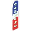 Car Wash- Red/White/Blue-Feather Flag
