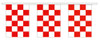 Red and White Checkered Pennants
