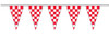 Red and White Checkered Pennants