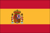 Spain - 4" x 6" Miniature Stick Flag