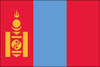Mongolia - 4" x 6" Miniature Stick Flag