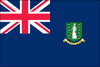 British Virgin Islands - 4" x 6" Miniature Stick Flags