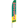 Mattress Sale - Green and Yellow - Feather Flag