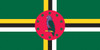 Dominica - 4" x 6" Miniature Stick Flags
