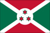 Burundi - 4" x 6" Miniature Stick Flags