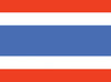 Thailand - 4" x 6" Miniature Stick Flags