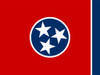 Tennessee State Flag - 4" x 6" Miniature Stick Flags