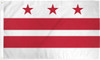 District of Columbia - 4" x 6" Miniature Stick Flags 