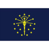 Indiana - 4" x 6" Miniature Stick Flags