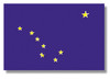 Alaska - 4" x 6" Miniature Stick Flags