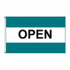 Open (Turquoise, White & Turquoise) Message Flag