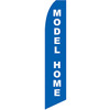 Model Home Feather Flag White on Blue