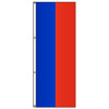 Attention 2-Stripe Solid Color Vertical Tall Flag