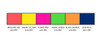 Signal Green and Flame Pink Fluorescent Pennants