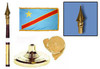 Democratic Republic of Congo Fringed Lobby Set