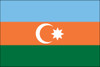 Azerbaijan - 4" x 6" Minature Stick Flags