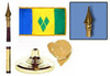 St. Vincent & Grenadines Fringed Lobby Set 