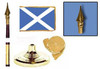 Scotland (St. Andrew's Cross) Fringed Lobby Set 