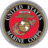 Marine circular decal