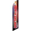 Vapor E-Cig (red letters) Semi Custom Feather Flag Kit