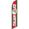 Italian Ice (red and green background) Semi Custom Feather Flag Kit