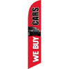We Buy Cars (red background) Semi Custom Feather Flag Kit
