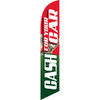 Cash For Your Car (green and red background) Semi Custom Feather Flag Kit