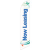 Now Leasing (blue letters) Semi Custom Feather Flag Kit