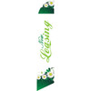 Now Leasing (green letters) Semi Custom Feather Flag Kit
