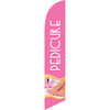 Pedicure Salon (pink background) Semi Custom Feather Flag Kit