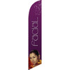 Facial (purple background) Semi Custom Feather Flag Kit