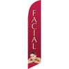 Facial (burgundy background) Semi Custom Feather Flag Kit