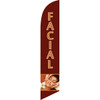 Facial (brown background) Semi Custom Feather Flag Kit