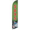 Spas (green background) Semi Custom Feather Flag Kit