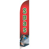 Spas (red background) Semi Custom Feather Flag Kit
