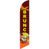 Sunday Brunch (brown background) Semi Custom Feather Flag Kit