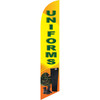 Uniforms (orange and yellow background) Semi Custom Feather Flag Kit