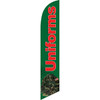 Uniforms (green background) Semi Custom Feather Flag Kit