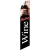 Wine Tasting (black background w/ model) Semi Custom Feather Flag Kit
