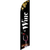 Wine (black background) Semi Custom Feather Flag Kit