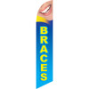 Braces (blue background) Semi Custom Feather Flag Kit