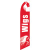 Wigs (red background) Semi Custom Feather Flag Kit 