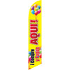 Compre & Pague (yellow background) Semi Custom Feather Flag Kit