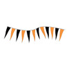 Orange and Black Icicle String Pennants