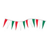 Red, White and Green Icicle String Pennants