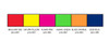 Red, Yellow and Green Fluorescent Icicle Pennants