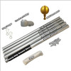 20' Tapered Aluminum Flagpole Replacement Top Section